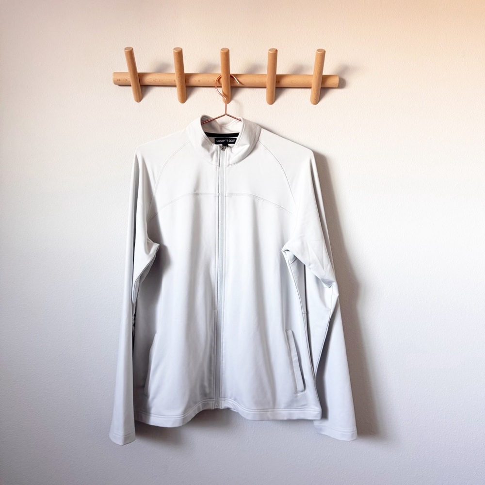 Swannies Golf Light Gray Glacier Jacket